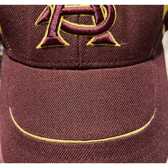 Nike Team Arizona State ASU Adjustable Hat Cap Y2K Maroon Gold Logo Swoosh - Picture 5 of 14